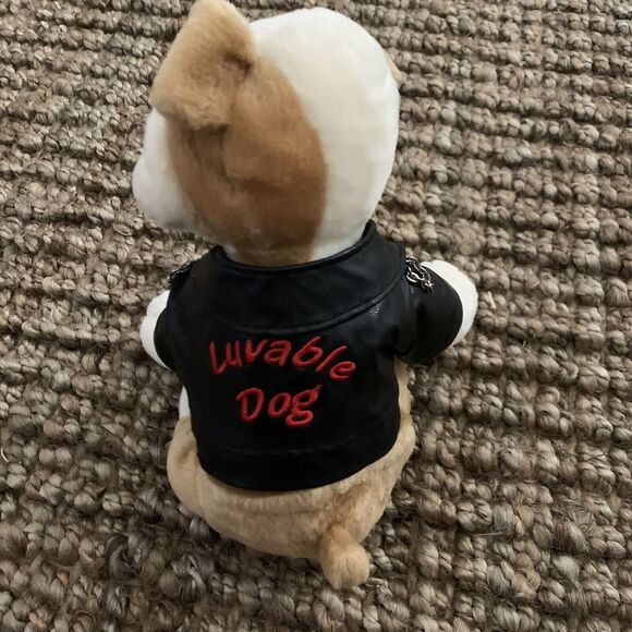 Aurora Fancy Pals Bulldog in Jacket LUVABLE DOG Puppy 8" Plush Stuffed Animal - Picture 3 of 8